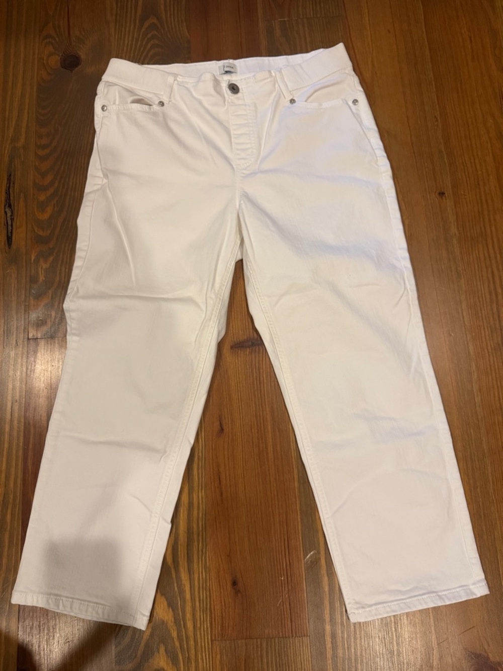 J. Jill White Denim Jeans 10